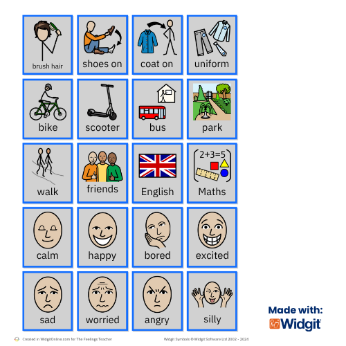 Visual Daily Routine Chart