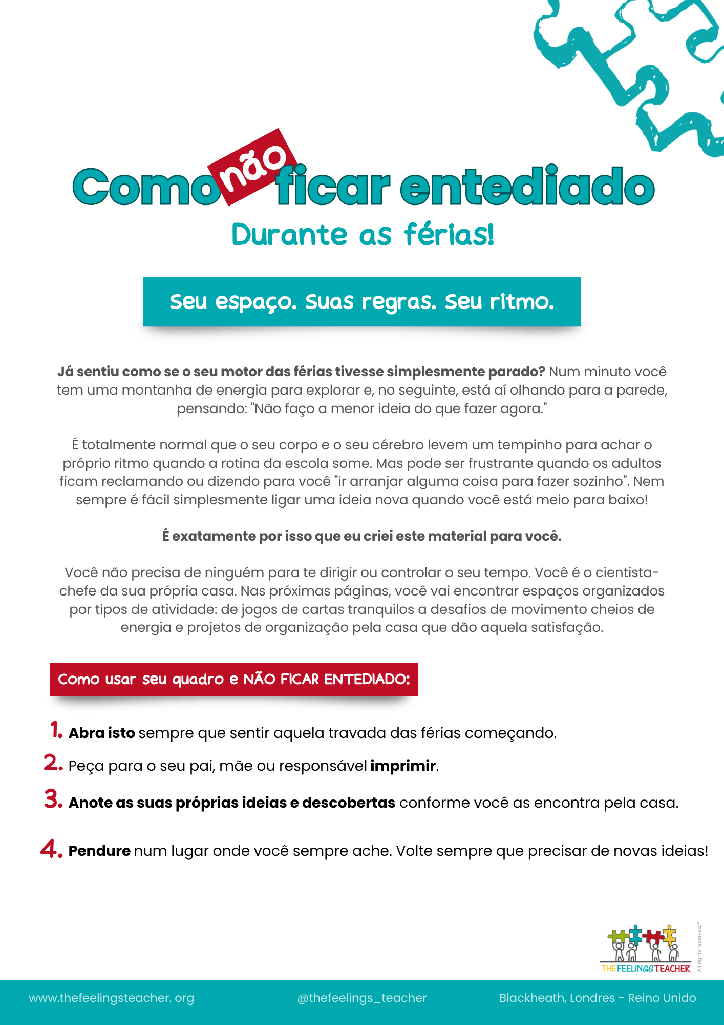 Printable board | Como não ficar entediado (português) - Image 2