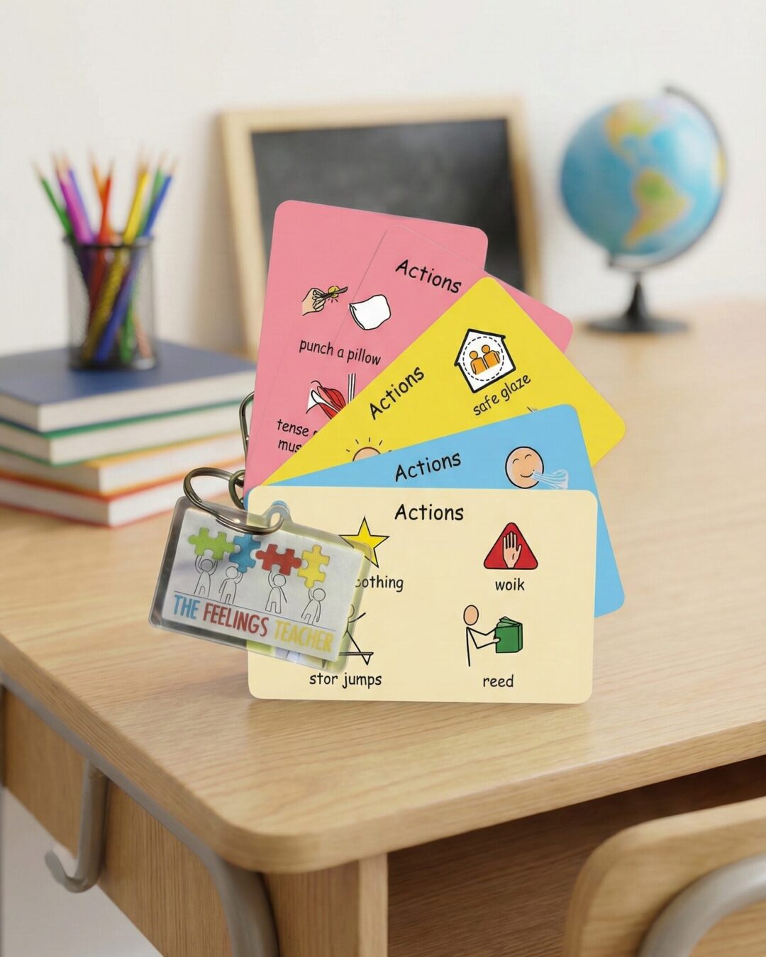 keyring back - The Feelings Teacher